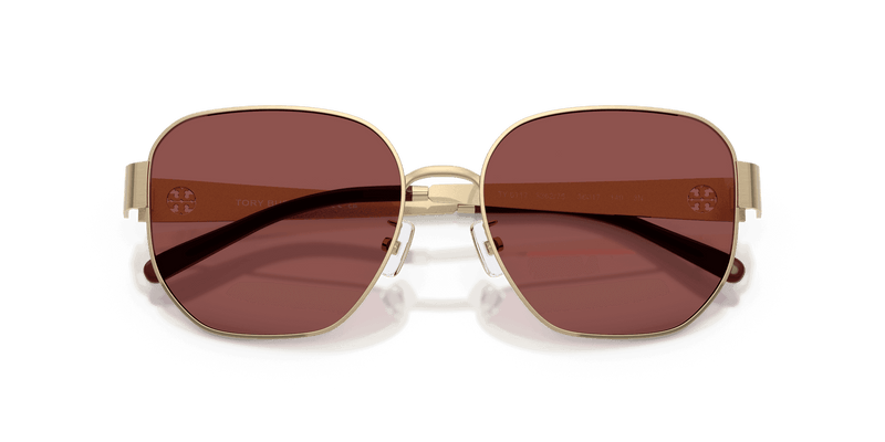 Tory Burch TY6117 in Brushed Light Gold / Wine (336275) - Alternate View