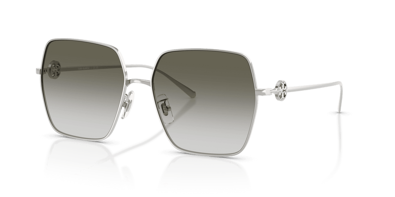Tory Burch TY6118D in Silver / Green Grey (32742A) - Front View