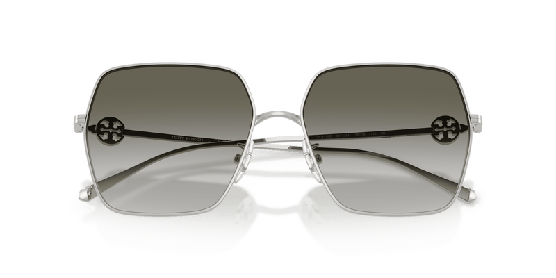 Tory Burch TY6118D in Silver / Green Grey (32742A) - Side View