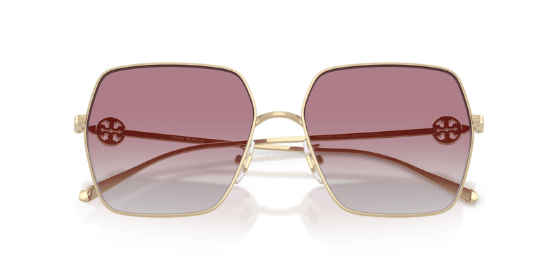 Tory Burch TY6118D in Shiny Light Gold / Grey Gradient Violet (33468G) - Alternate View
