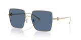 Shiny Light Gold / Solid Blue (334680)