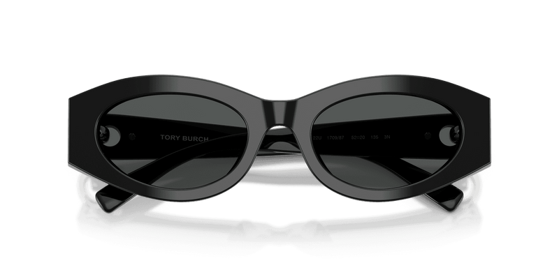 Tory Burch TY7222U in Black / Dark Grey (170987) - Side View