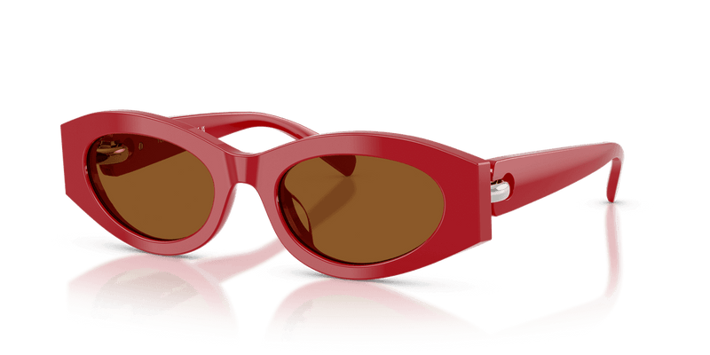 Tory Burch TY7222U in Red / Dark Brown (189373) - Alternate View