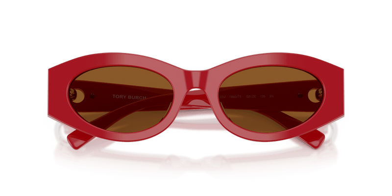 Tory Burch TY7222U in Red / Dark Brown (189373) - Alternate View
