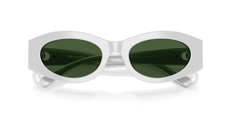 Tory Burch TY7222U in Metallic Silver / Dark Green (206271) - Alternate View