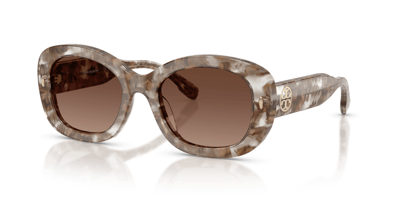 Tory Burch TY7226U in Transparent Brown Tortoise / Polar Light Brown Gradient (2026T5) - Alternate View