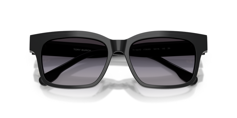 Tory Burch TY7227D in Black / Grey Gradient (17098G) - Side View
