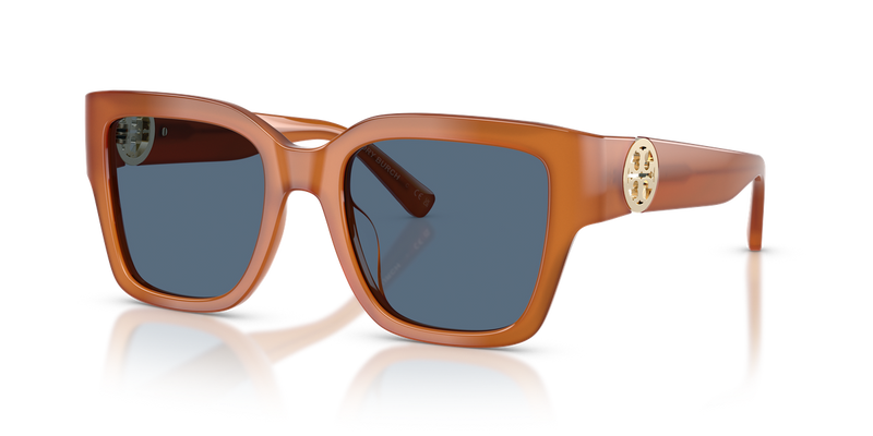 Tory Burch TY7228U in Amber Brown / Blue (206980) - Alternate View