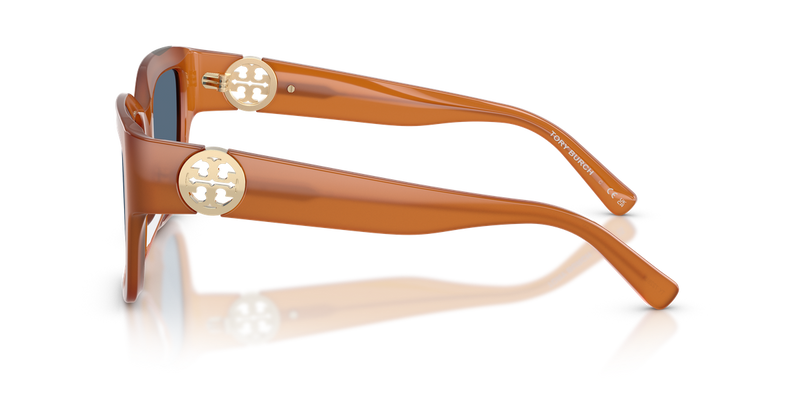 Tory Burch TY7228U in Amber Brown / Blue (206980) - Alternate View