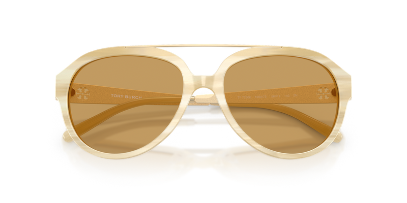 Tory Burch TY7230U in Ivory Horn / Ochre (195073) - Side View
