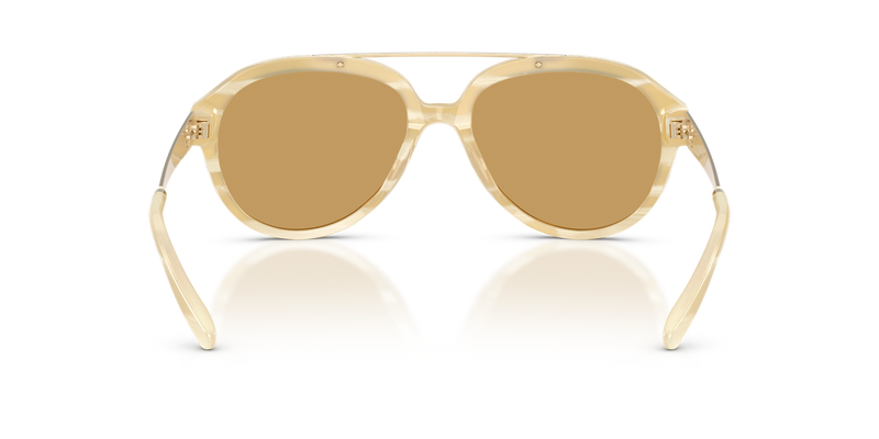 Tory Burch TY7230U in Ivory Horn / Ochre (195073) - Temple Detail