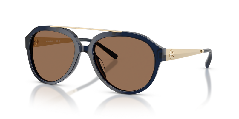 Tory Burch TY7230U in Dark Blue / Dark Brown (206773) - Alternate View