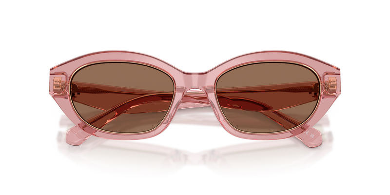 Tory Burch TY7232U in Transparent Pink / Dark Brown (202173) - Alternate View