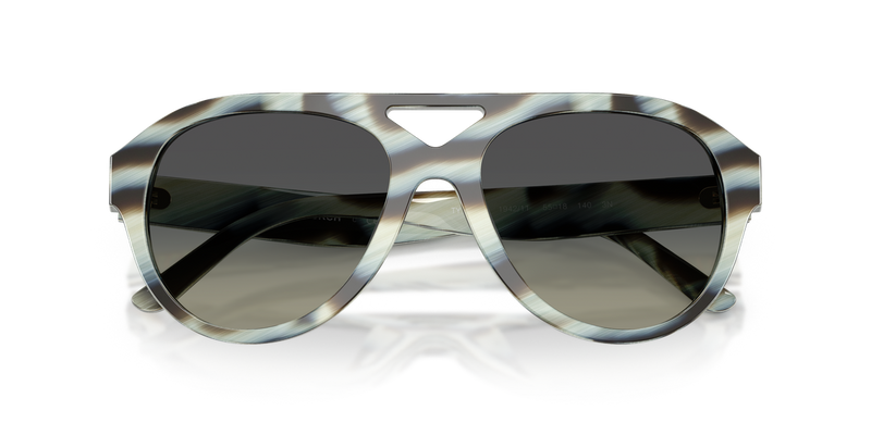 Tory Burch TY7233U in Blue Ivory Horn / Light Grey Gradient Dark Grey (194211) - Alternate View