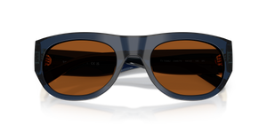 Transparent Blue / Solid Brown (206573)