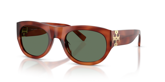 Tory Burch TY7238U - Soft Amber Tortoise / Dark Green (208382)