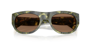 Green Marbled / Solid Brown (208973)