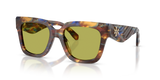 Blue/Green/Brown Tortoise / Solid Green (2092/2)
