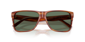 Striated Amber Brown / Dark Green (208682)