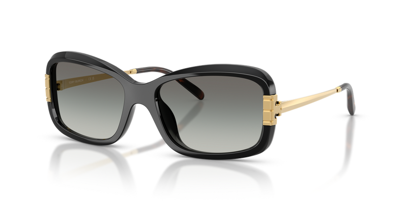 Tory Burch TY9077U in Black / Grey Gradient (196411) - Front View