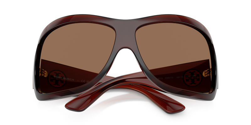 Tory Burch TY9078 in Transparent Red Brown - Alternate View