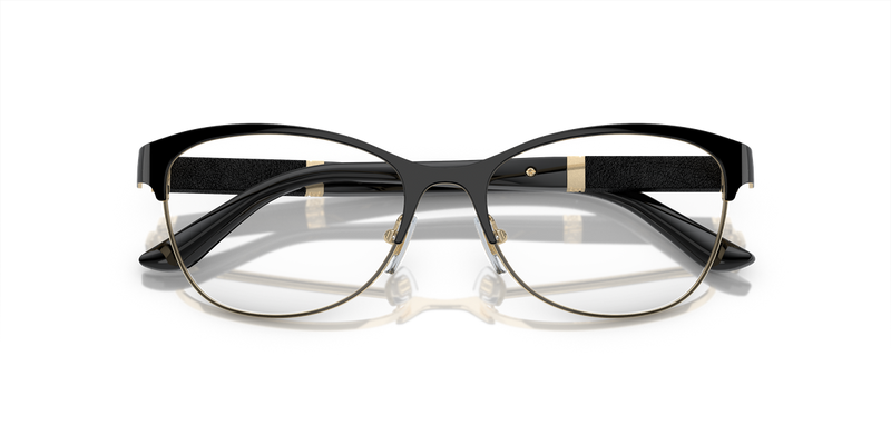 Versace VE1233Q in Black/Pale Gold / Demo Lens (1366) - Alternate View