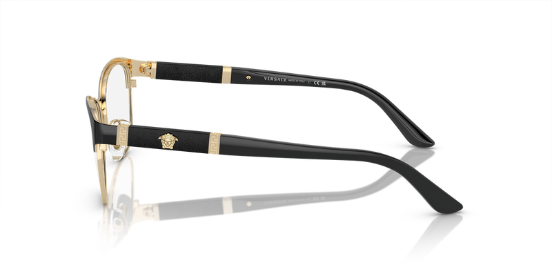 Versace VE1233Q in Black/Pale Gold / Demo Lens (1366) - Alternate View