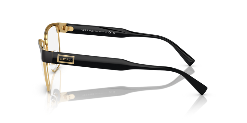 Versace VE1264 in Black/Gold / Demo Lens (1436) - Back View