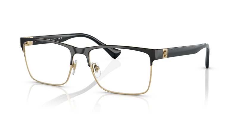 Versace VE1285 in Black / Demo Lens (1443) - Front View