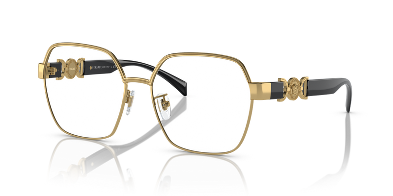 Versace VE1291D in Gold / Demo Lens (1002) - Front View