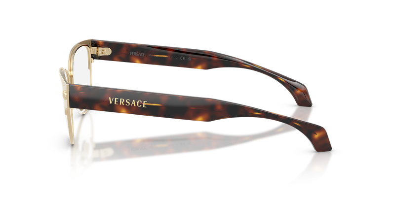 Versace VE1318 in Pale Gold / Demo Lens (1252) - Back View