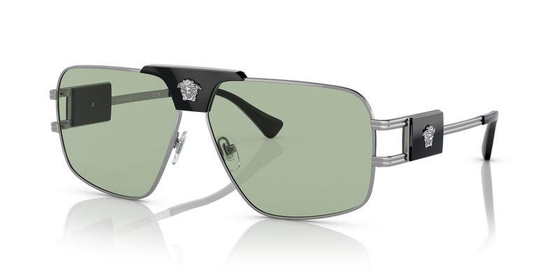 Versace VE2251 in Gunmetal / Green (1001/2) - Front View