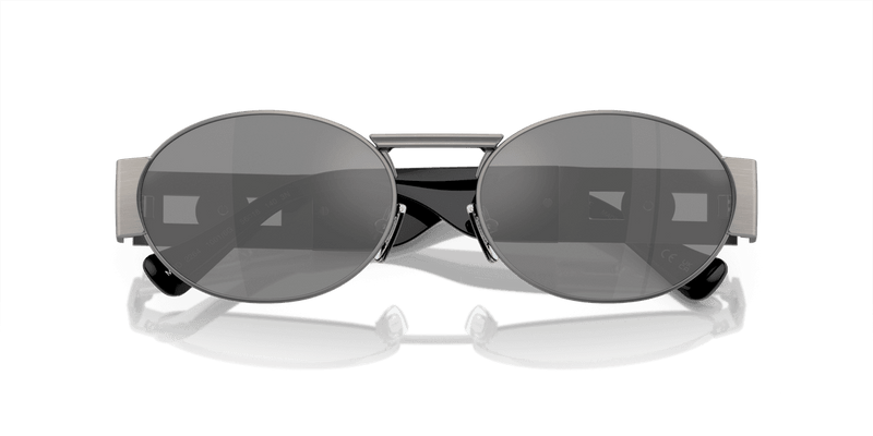 Versace VE2264 in Matte Gunmetal / Grey Mirror Silver (10016G) - Front View
