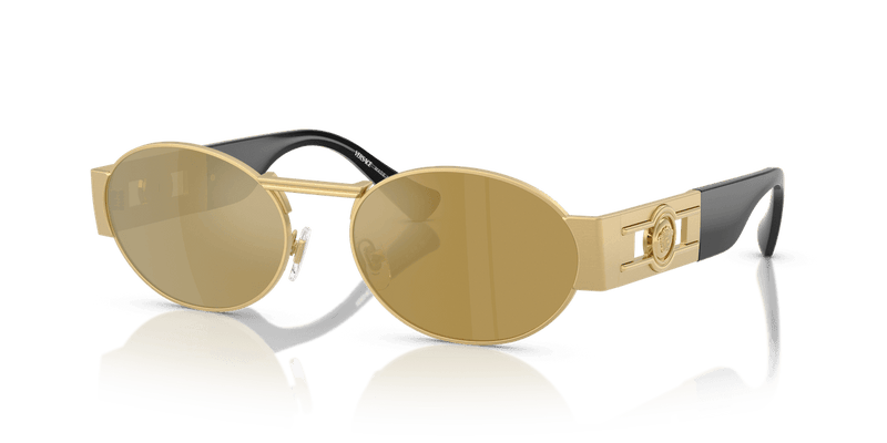 Versace VE2264 in Gold / Brown Mirror Gold (10025A) - Front View
