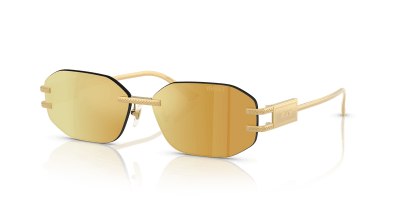 Versace VE2274 in Gold / Brown Mirror Gold (10027P) - Alternate View