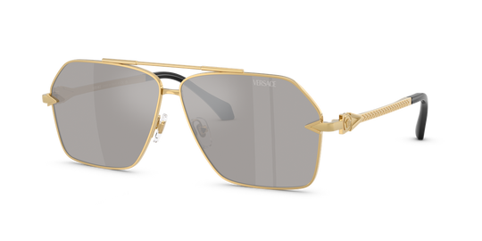 Versace VE2284 - Gold / Light Grey Mirror Silver (10026G)