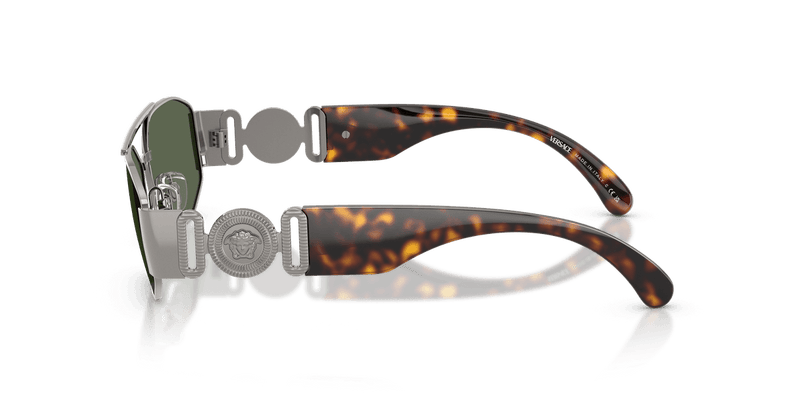 Versace VE2287 in Gunmetal / Dark Green (100171) - Front View