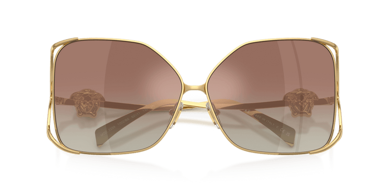Versace VE2288 in Gold / Gradient Brown Mirror Silver (1002B8) - Alternate View
