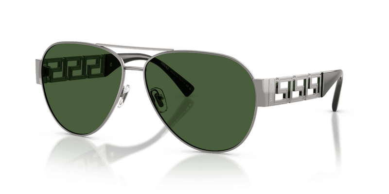 Versace VE2289 in Gunmetal / Dark Green (100071) - Alternate View