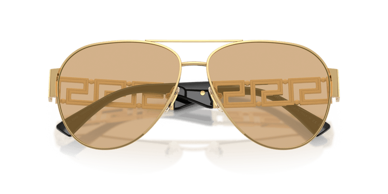 Versace VE2289 in Gold / Light Yellow Mirror Silver Internal (1002D8) - Alternate View