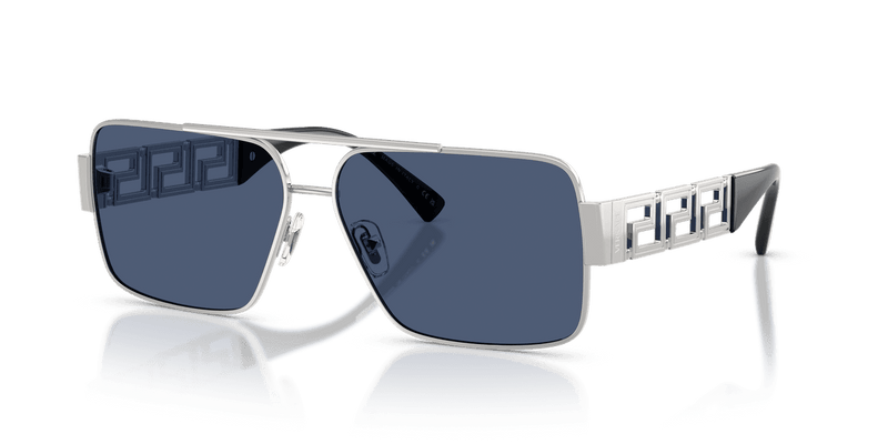 Versace VE2290 in Silver / Dark Blue (100180) - Alternate View