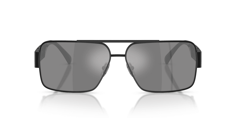 Versace VE2290 in Matte Black / Dark Grey Mirror Silver (12616G) - Alternate View