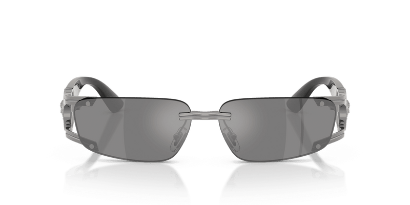 Versace VE2291 in Gunmetal / Dark Grey Mirror Silver (10006G) - Front View