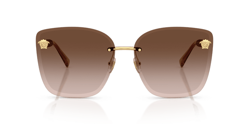 Versace VE2292B in Gold / Light Brown Dark Brown Gradient (100213) - Back View