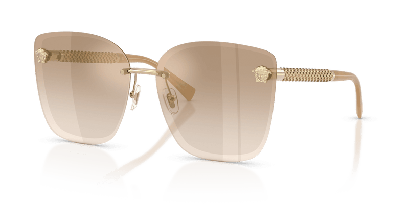 Versace VE2292B in Pale Gold / Light Brown Dark Brown Gradient (12625A) - Alternate View