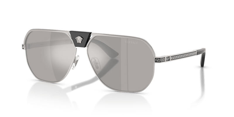 Versace VE2294 in Silver / Light Grey Mirror Silver (10006G) - Front View