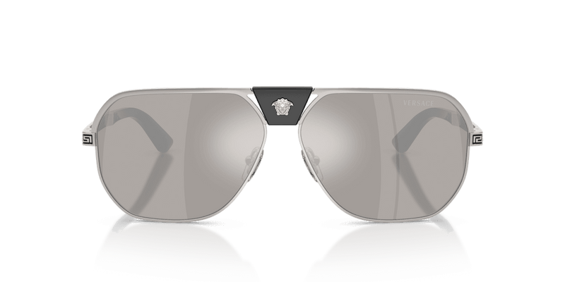 Versace VE2294 in Silver / Light Grey Mirror Silver (10006G) - Back View