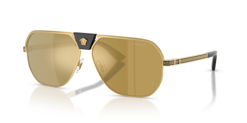 Versace VE2294 in Gold / Brown Mirror Gold (10025A) - Alternate View