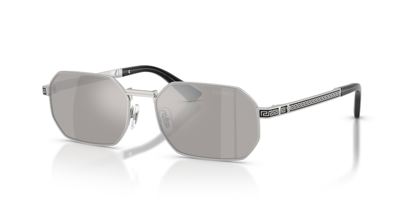 Versace VE2297 in Silver / Light Grey Mirror Silver (10006G) - Front View