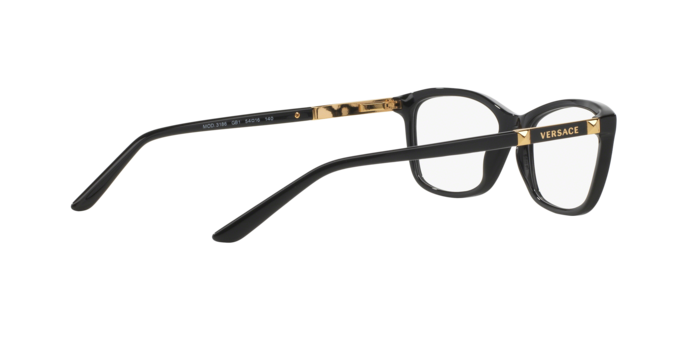 Versace VE3186 in Black / Demo Lens (GB1) - Temple Detail